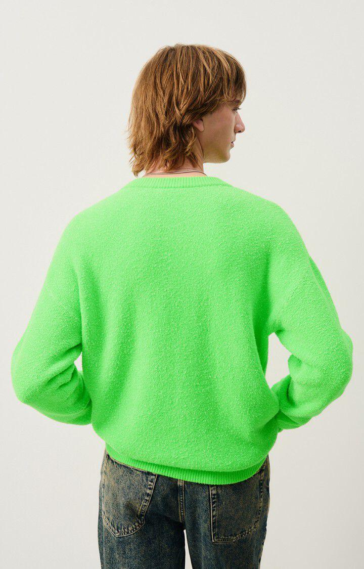 American Vintage Pull Homme Blimy - VERT FLUO 54 Manches Longues Vert - H24