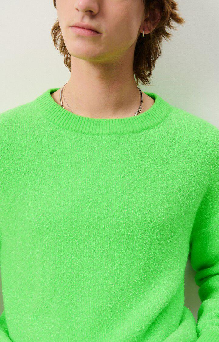 American Vintage Pull Homme Blimy - VERT FLUO 54 Manches Longues Vert - H24