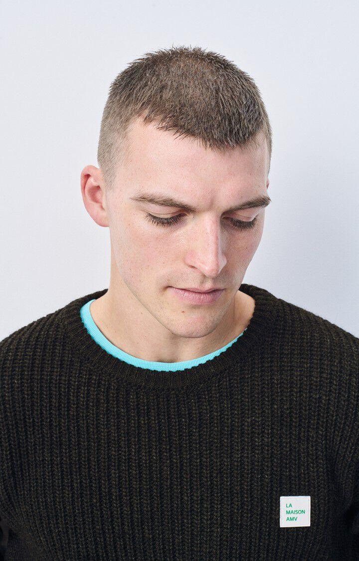 American Vintage Pull Homme Crashway - ANTHRACITE 59 Manches Longues Noir - E25