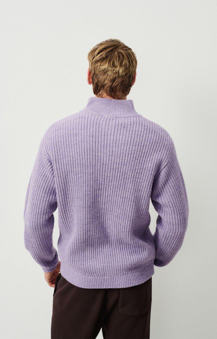 American Vintage Pull Homme Crashway - GLYCINE CHINE 63 Manches Longues Violet - H24