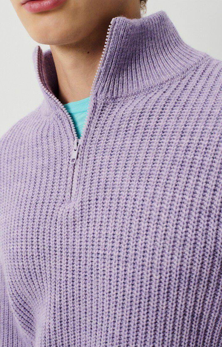 American Vintage Pull Homme Crashway - GLYCINE CHINE 63 Manches Longues Violet - H24