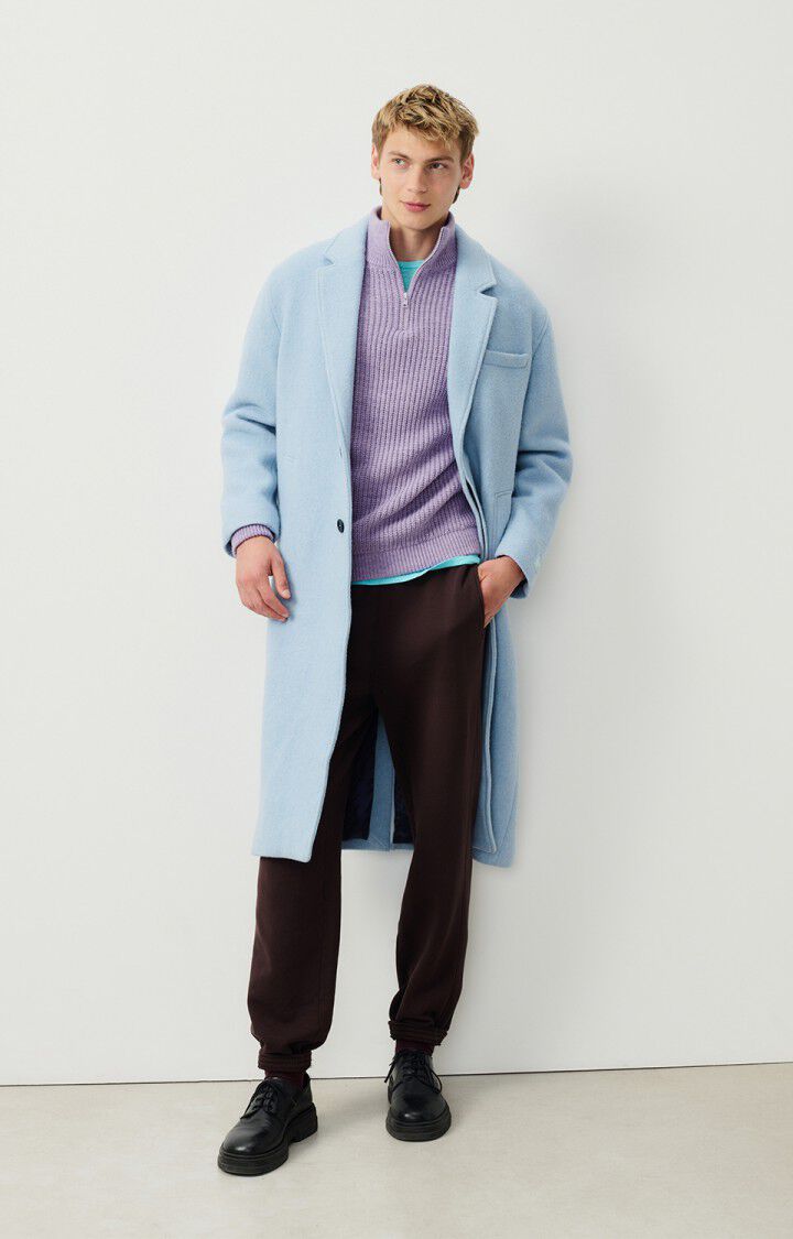 American Vintage Pull Homme Crashway - GLYCINE CHINE 63 Manches Longues Violet - H24