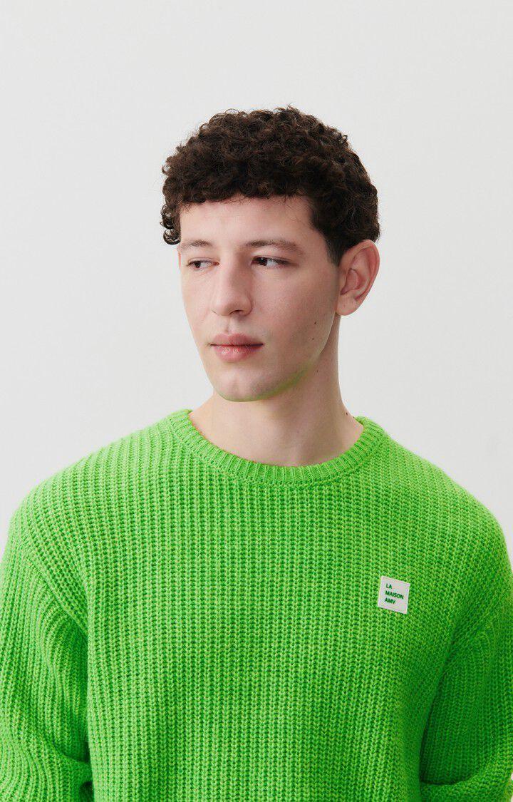 American Vintage Pull Homme Crashway - GRANNY 59 Manches Longues Vert - E24