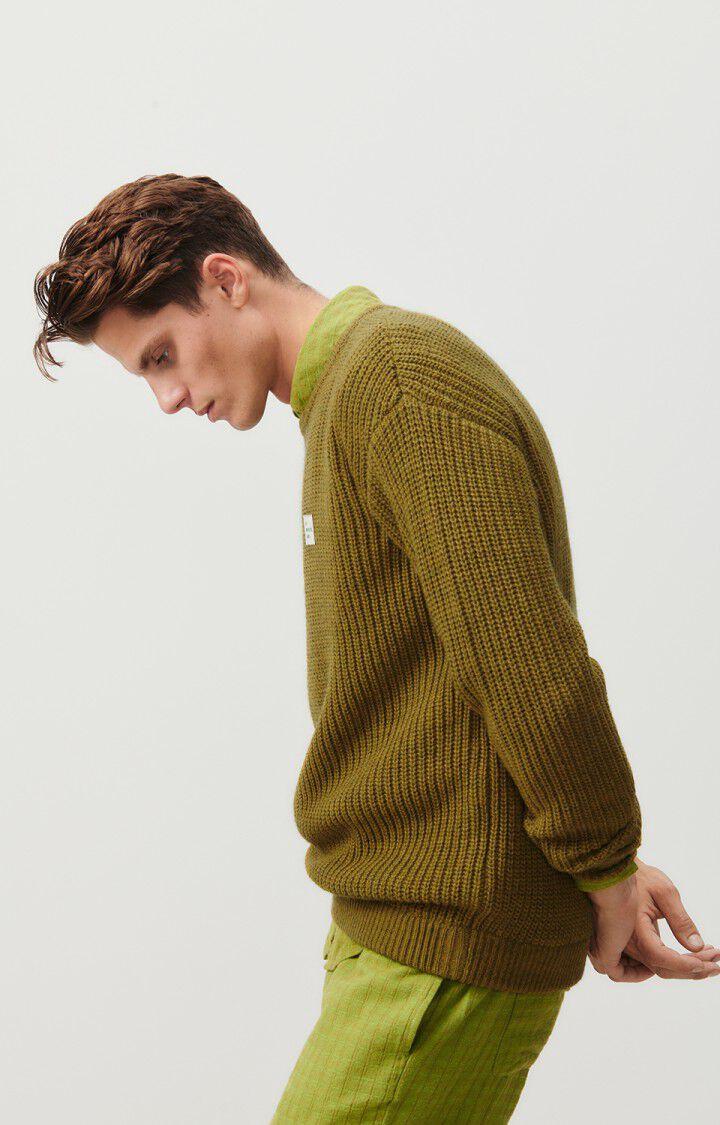 American Vintage Pull Homme Crashway - JUNGLE 59 Manches Longues Vert - H23
