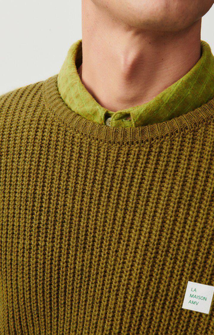 American Vintage Pull Homme Crashway - JUNGLE 59 Manches Longues Vert - H23