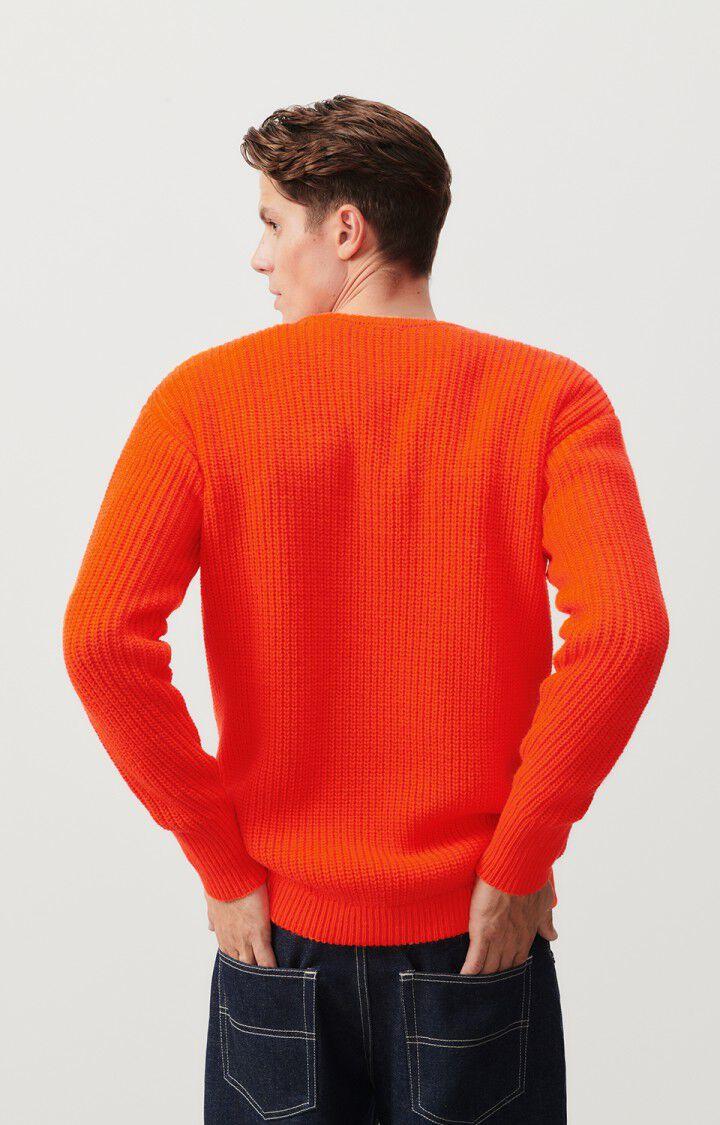 American Vintage Pull Homme Crashway - ORANGE FLUO 59 Manches Longues Orange - H23