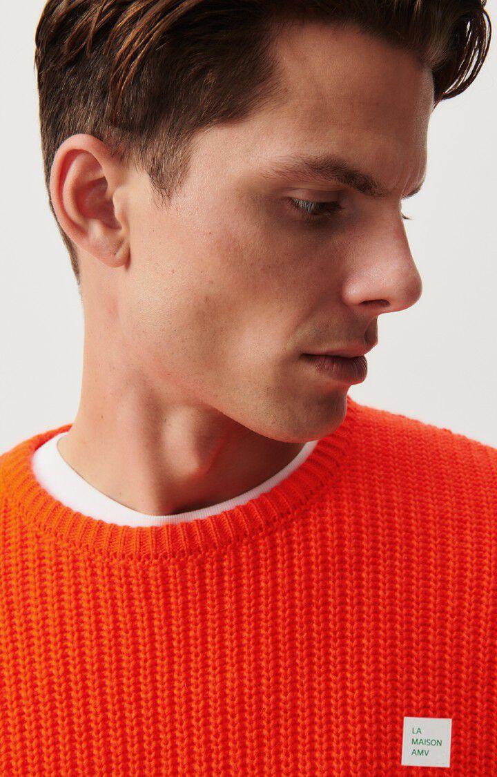 American Vintage Pull Homme Crashway - ORANGE FLUO 59 Manches Longues Orange - H23