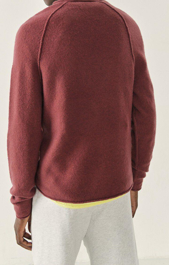 American Vintage Pull Homme Damsville - ACAJOU 80 Manches Longues Rouge - H22
