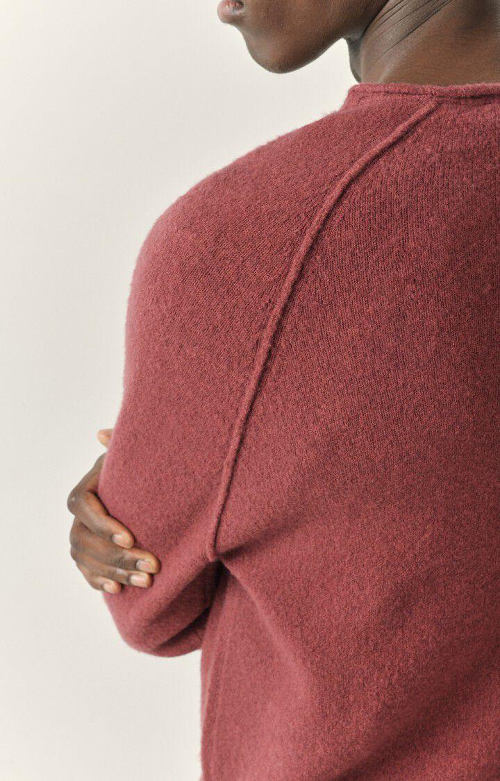 American Vintage Pull Homme Damsville - ACAJOU 80 Manches Longues Rouge - H22