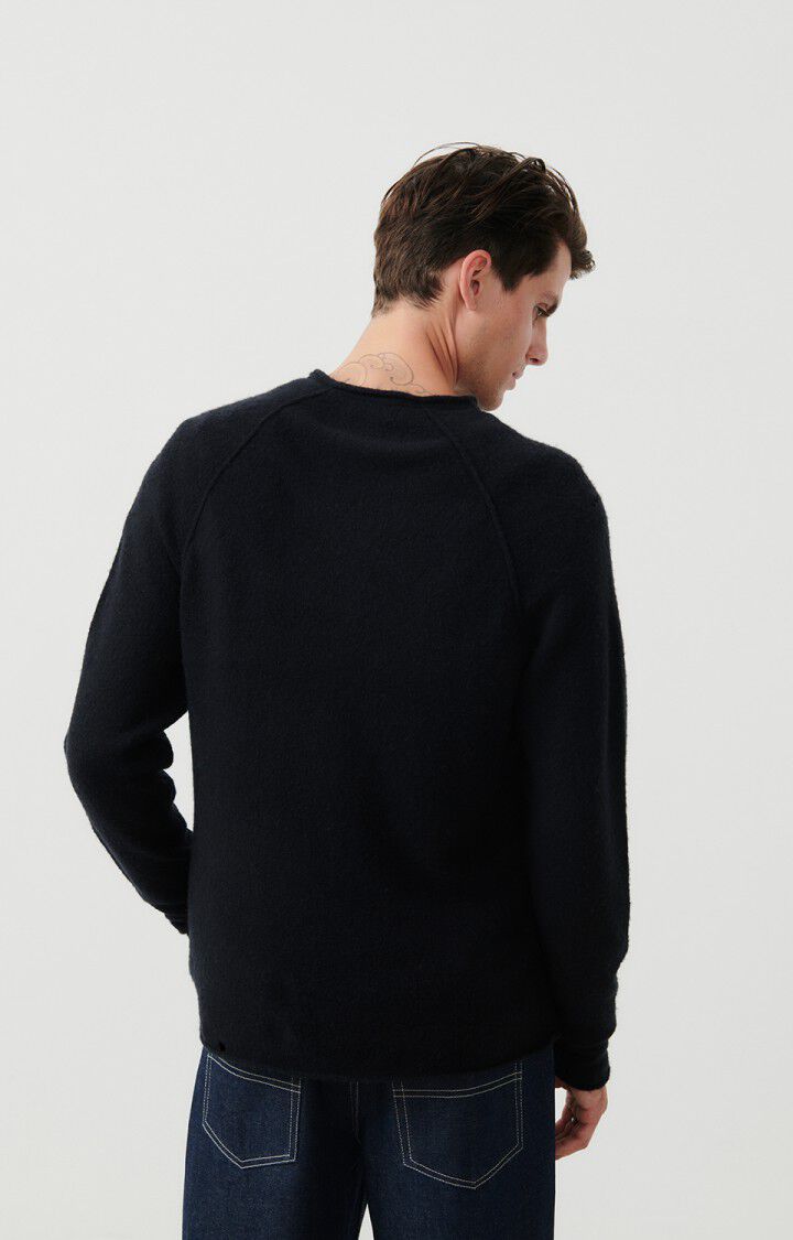American Vintage Pull Homme Damsville - NOIR 80 Manches Longues Noir - E24