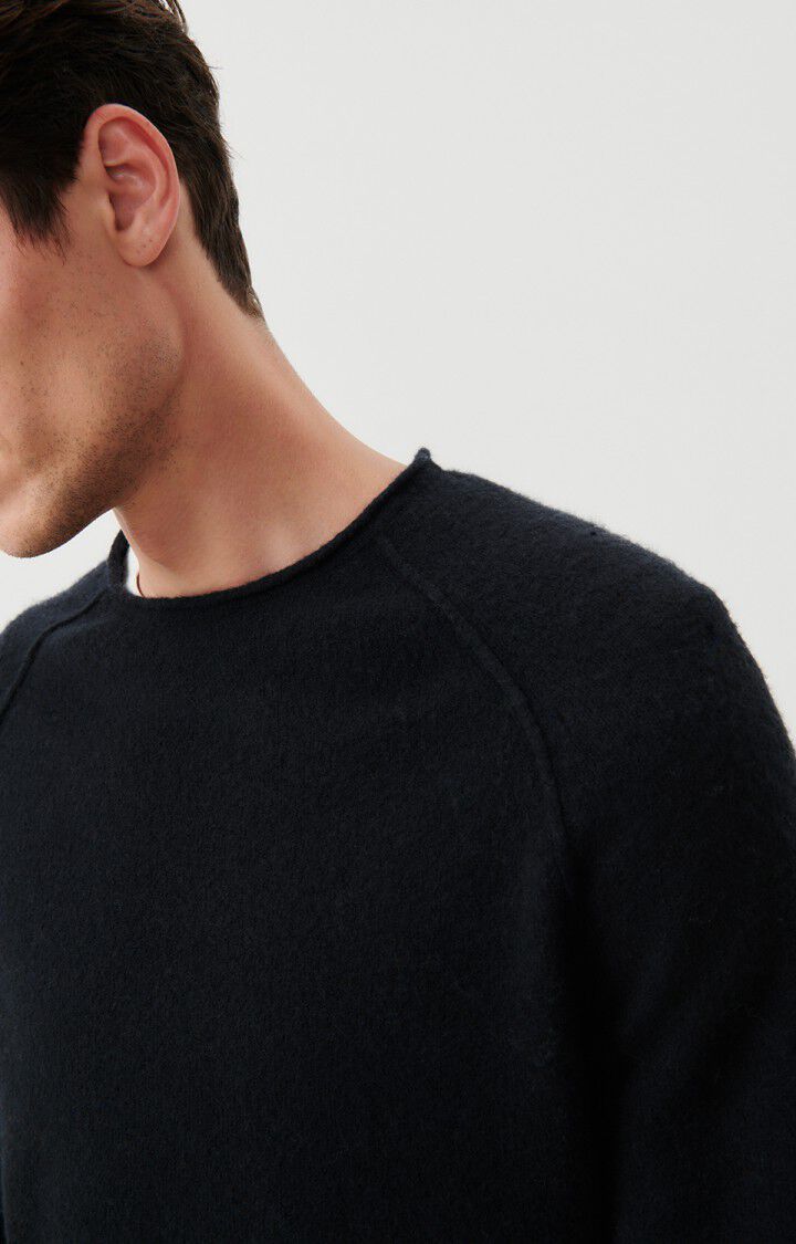 American Vintage Pull Homme Damsville - NOIR 80 Manches Longues Noir - E24