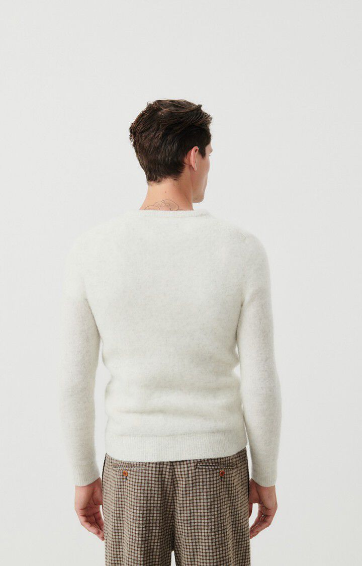 American Vintage Pull Homme Dazington - ECRU MULTICHINE 66 Manches Longues Beige - E24