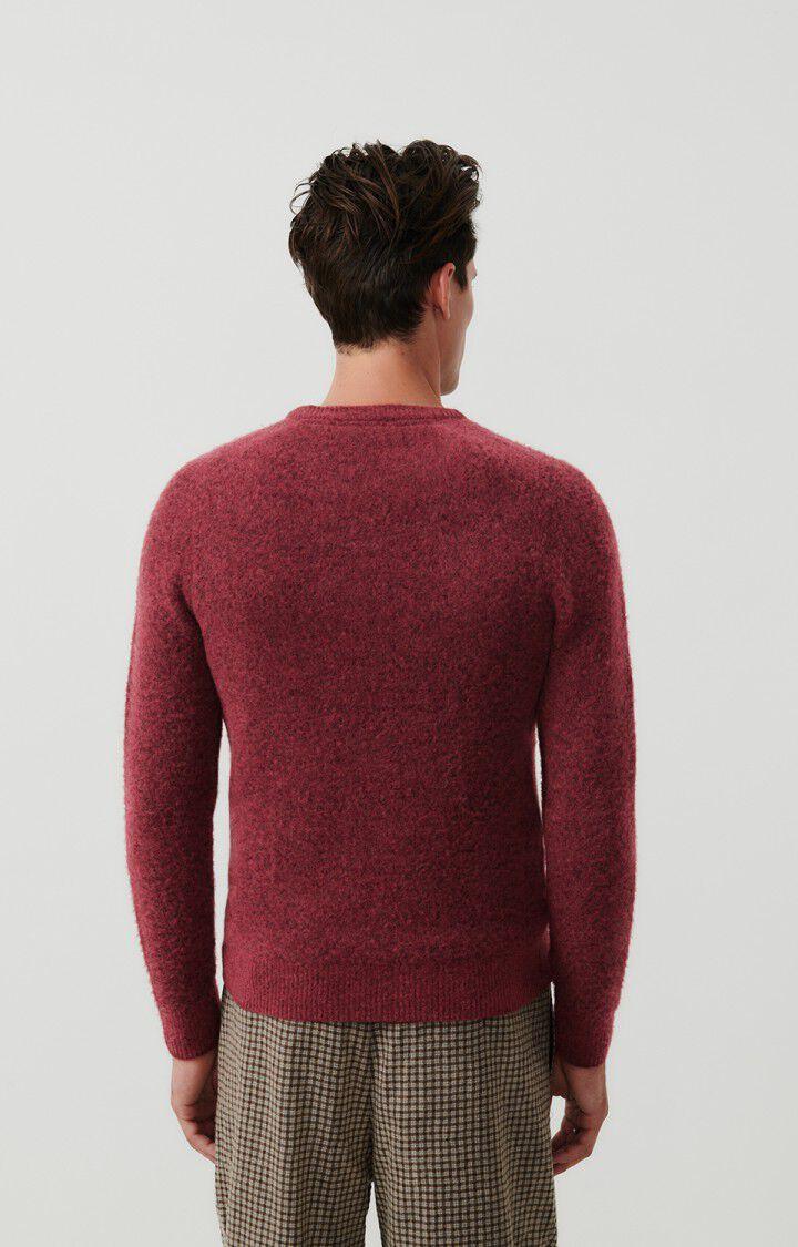 American Vintage Pull Homme Dazington - GRIOTTE MULTICHINE 66 Manches Longues Rouge - H23