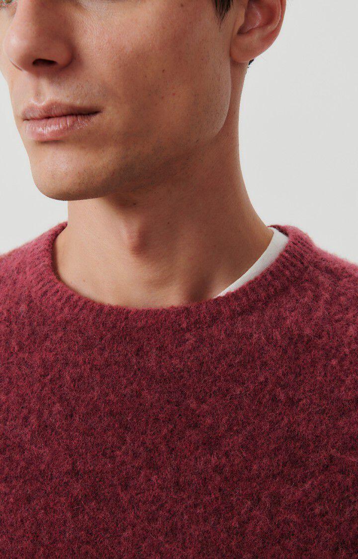 American Vintage Pull Homme Dazington - GRIOTTE MULTICHINE 66 Manches Longues Rouge - H23
