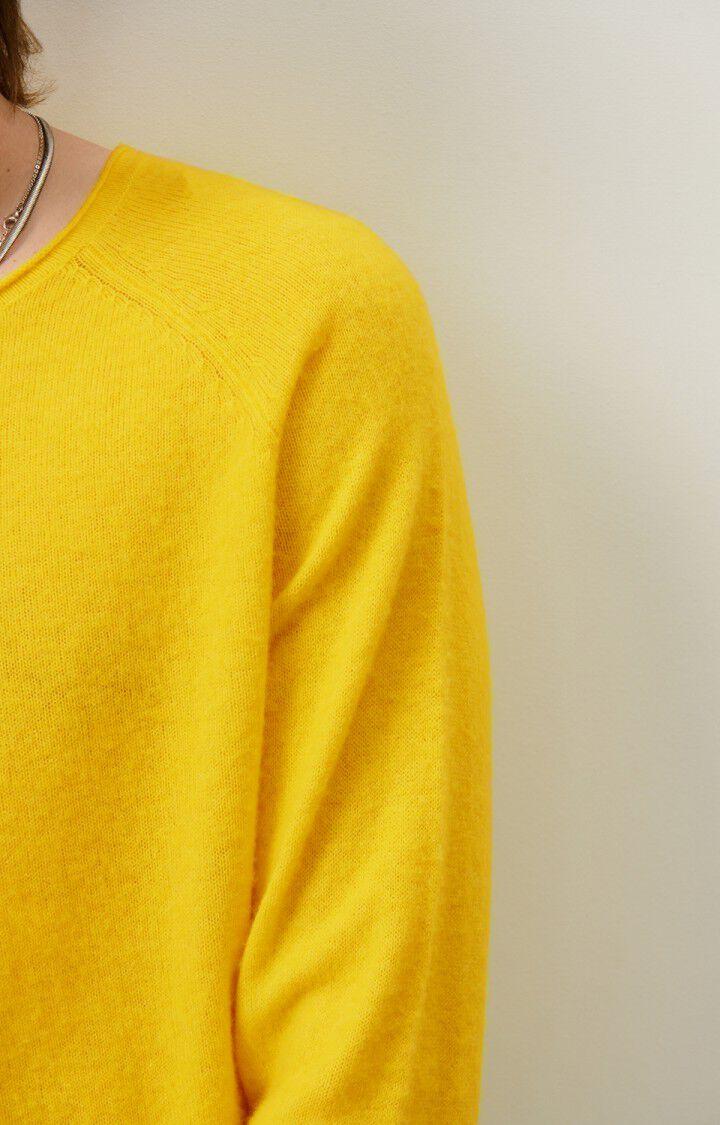 American Vintage Pull Homme Docatown - ACACIA CHINE 80 Manches Longues Jaune - H24