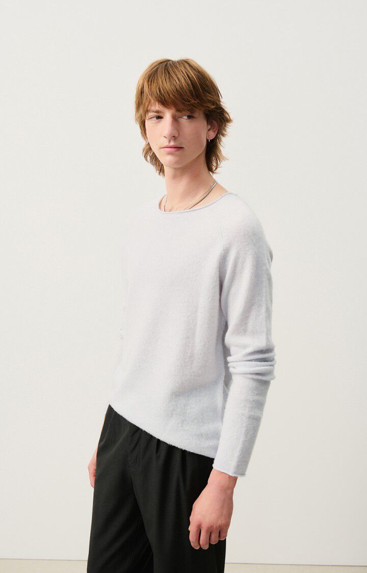 american vintage Pull homme Docatown - ARCTIQUE CHINE 80 Manches longues Gris - E25