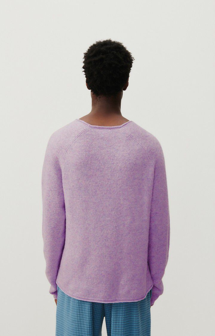 American Vintage Pull Homme Docatown - GLYCINE CHINE 80 Manches Longues Violet - E24