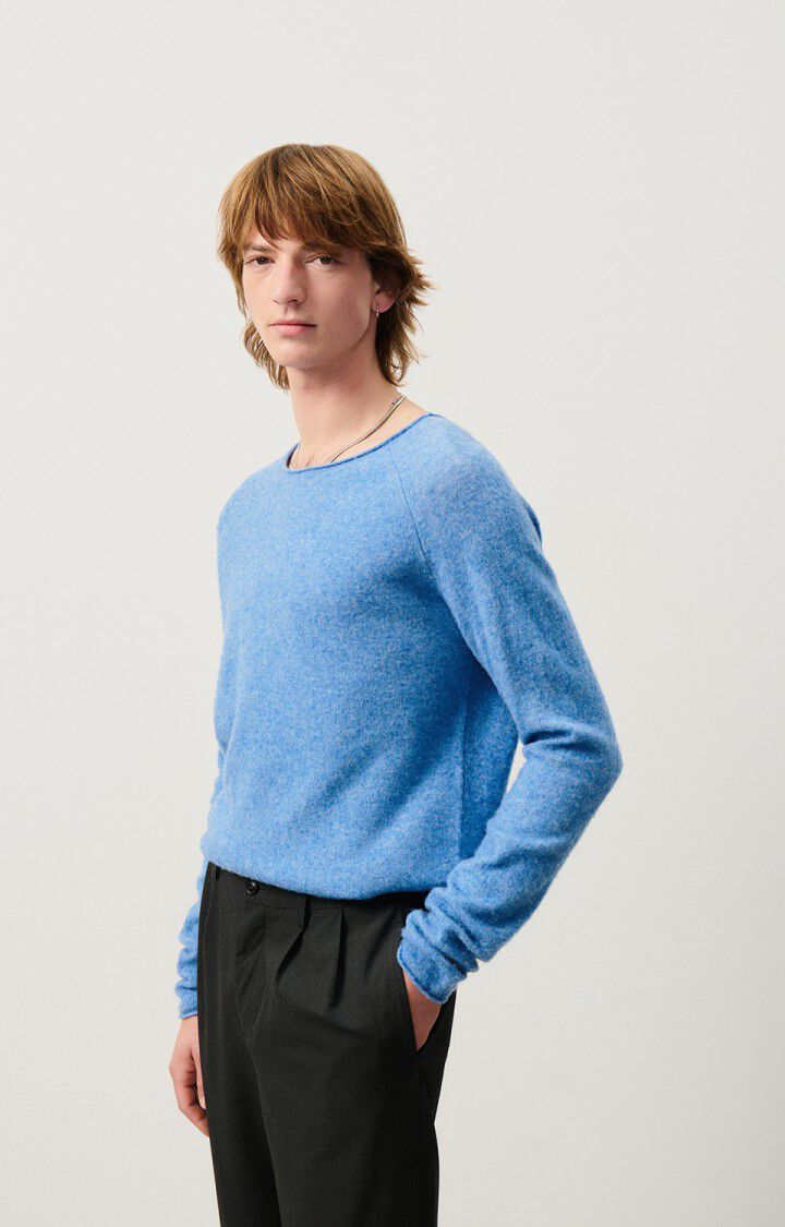 American Vintage Pull Homme Docatown - LAC CHINE 80 Manches Longues Bleu - H24