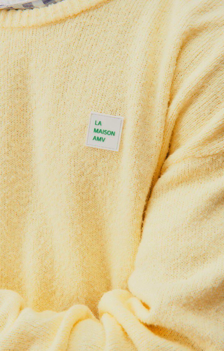 American Vintage Pull Homme Dylbay - ILE FLOTTANTE CHINE 64 Manches Longues Jaune - E24