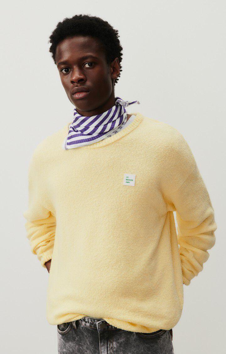 american vintage Pull homme Dylbay - ILE FLOTTANTE CHINE 64 Manches longues Jaune - E24