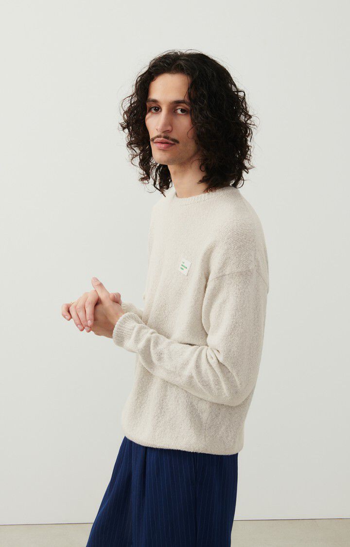 American Vintage Pull Homme Dylbay - POLAIRE CHINE 64 Manches Longues Gris - E24