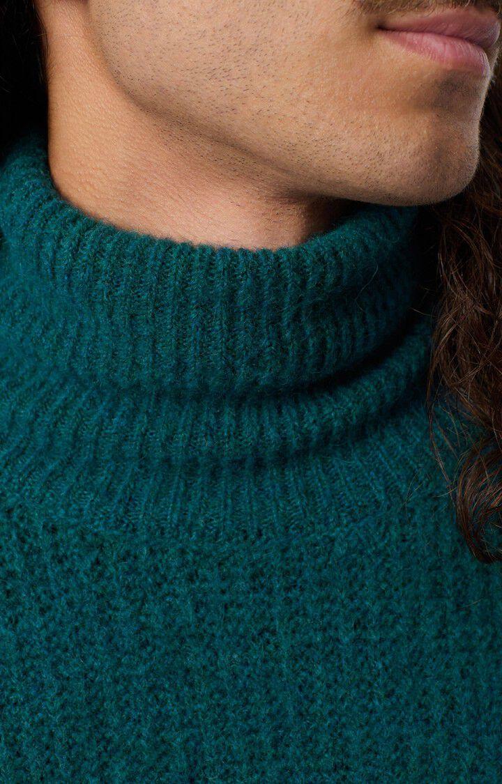 American Vintage Pull Homme East - BLEU CANARD CHINE 60 Manches Longues Bleu - H24