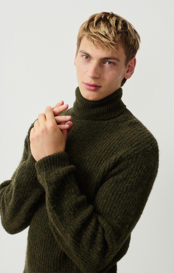 American Vintage Pull Homme East - BOTANIQUE CHINE 60 Manches Longues Vert - H24