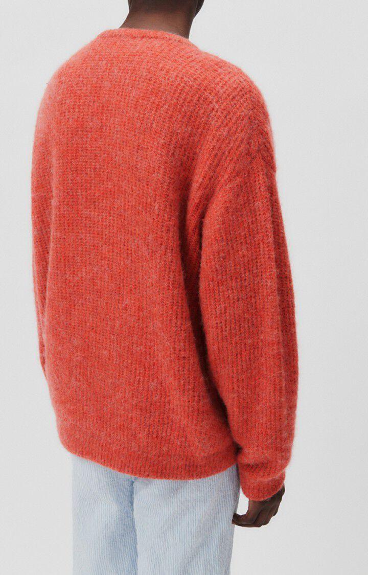 American Vintage Pull Homme East - CAPUCINE CHINE 55 Manches Longues Rouge - E23