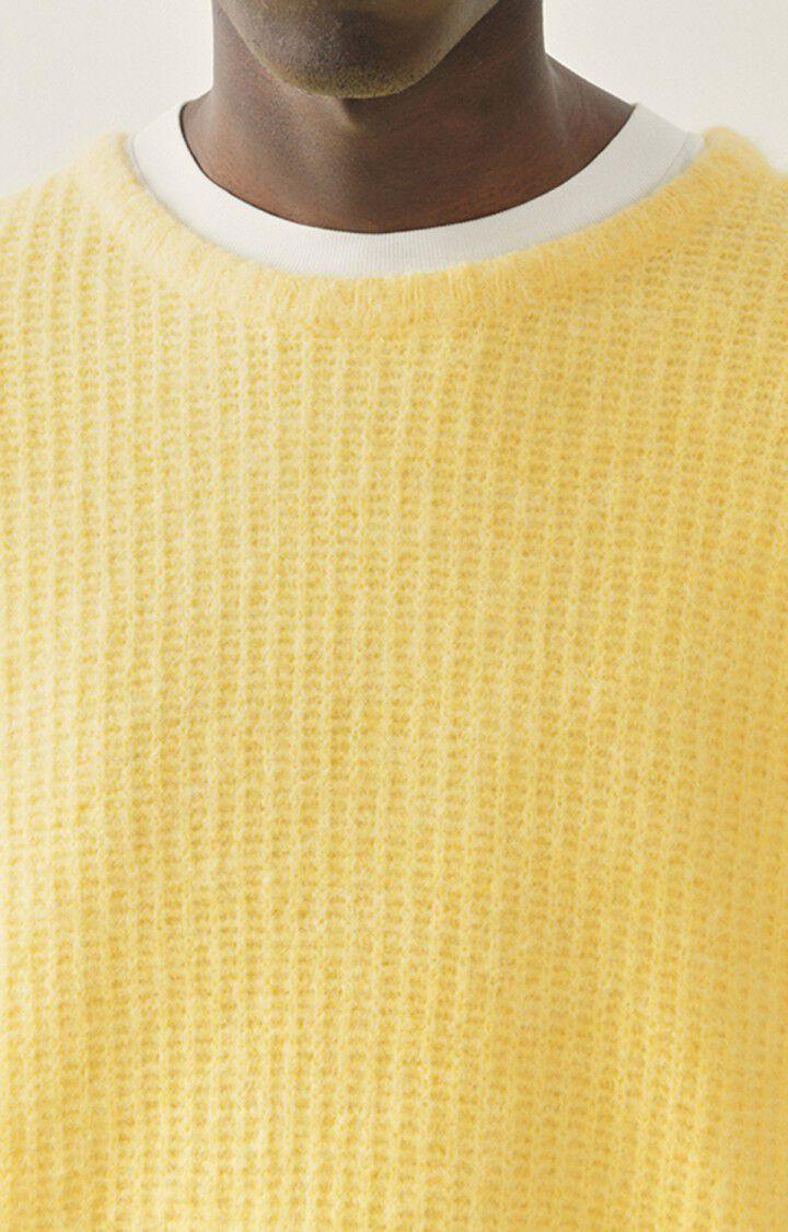 American Vintage Pull Homme East - COQUILLE CHINE Manches Longues Jaune - H22