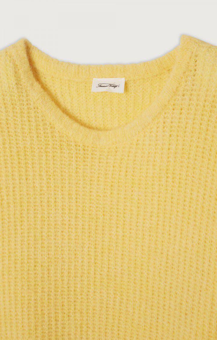 American Vintage Pull Homme East - COQUILLE CHINE Manches Longues Jaune - H22B