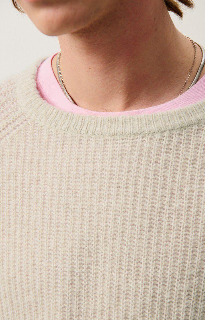 American Vintage Pull Homme Falyday - BISCUIT CHINE 80 Manches Longues Beige - E25