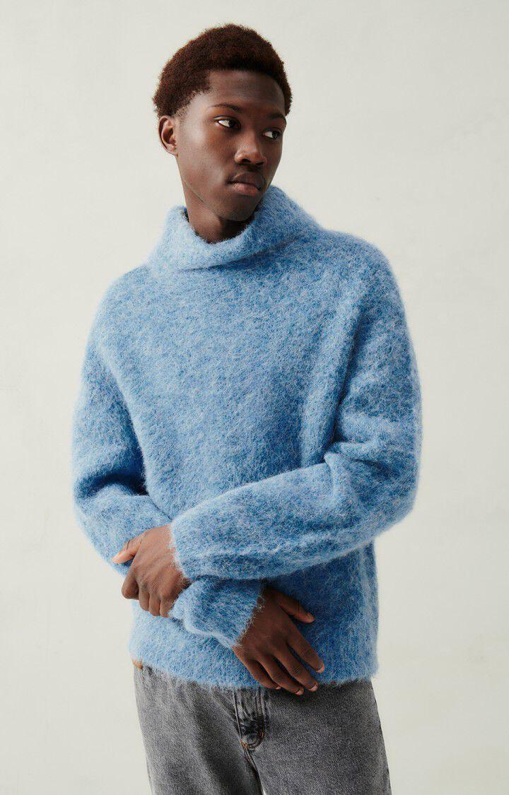 american vintage Pull homme Foubay - FJORD MULTICHINE 59 Manches longues Bleu - H23