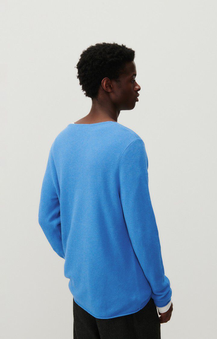 American Vintage Pull Homme Marcel - BALTIQUE CHINE 69 Manches Longues Bleu - E24