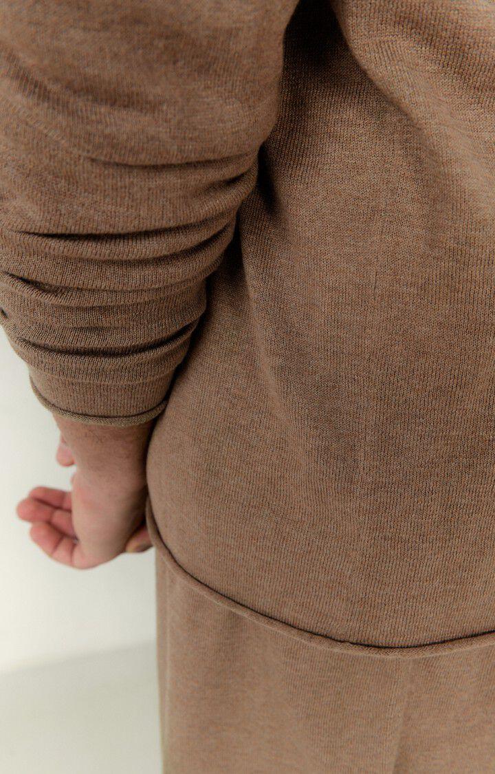 American Vintage Pull Homme Marcel - CAFE AU LAIT CHINE 69 Manches Longues Marron - E23
