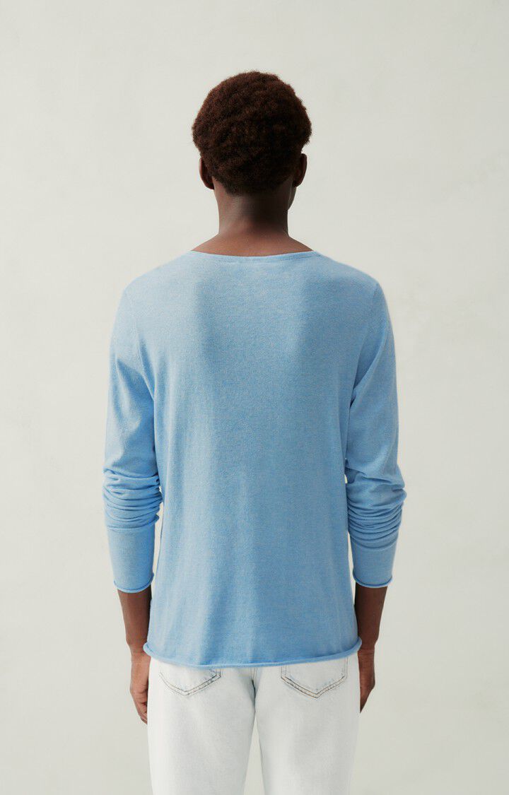 American Vintage Pull Homme Marcel - LAGON CHINE 69 Manches Longues Bleu - H23