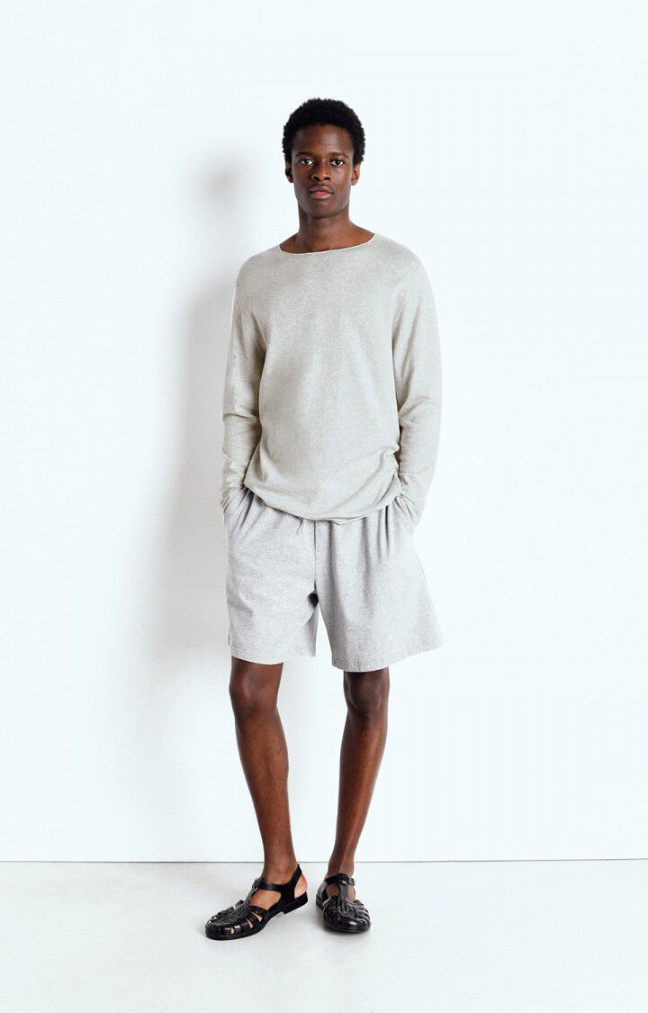 American Vintage Pull Homme Marcel - POLAIRE CHINE 69 Manches Longues Gris - E25