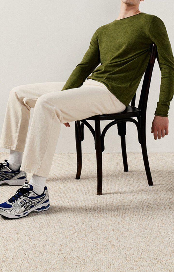 American Vintage Pull Homme Marcel - PYTHON MULTICHINE Manches Longues Vert - E22