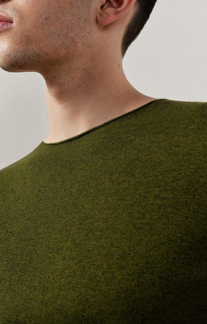 American Vintage Pull Homme Marcel - PYTHON MULTICHINE Manches Longues Vert - E22