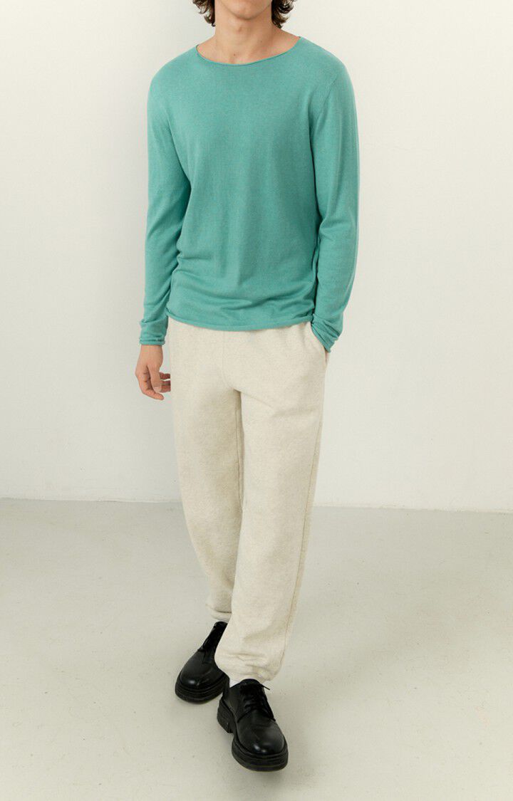 American Vintage Pull Homme Marcel - RIVIERA CHINE 69 Manches Longues Vert - E23