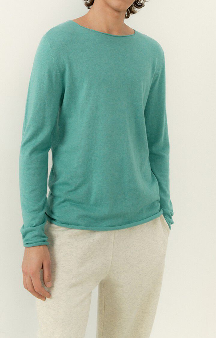 American Vintage Pull Homme Marcel - RIVIERA CHINE 69 Manches Longues Vert - E23