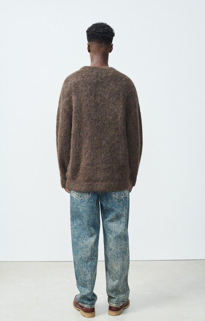 American Vintage Pull Homme Nuny - OURS CHINE 56 Manches Longues Marron - H24