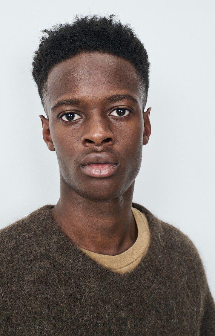 American Vintage Pull Homme Nuny - OURS CHINE 56 Manches Longues Marron - H24