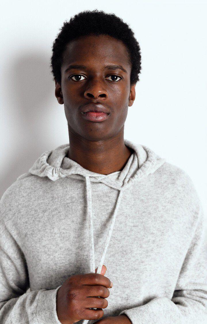 American Vintage Pull Homme Raxow - GRIS CHINE 57 Manches Longues Gris - E25