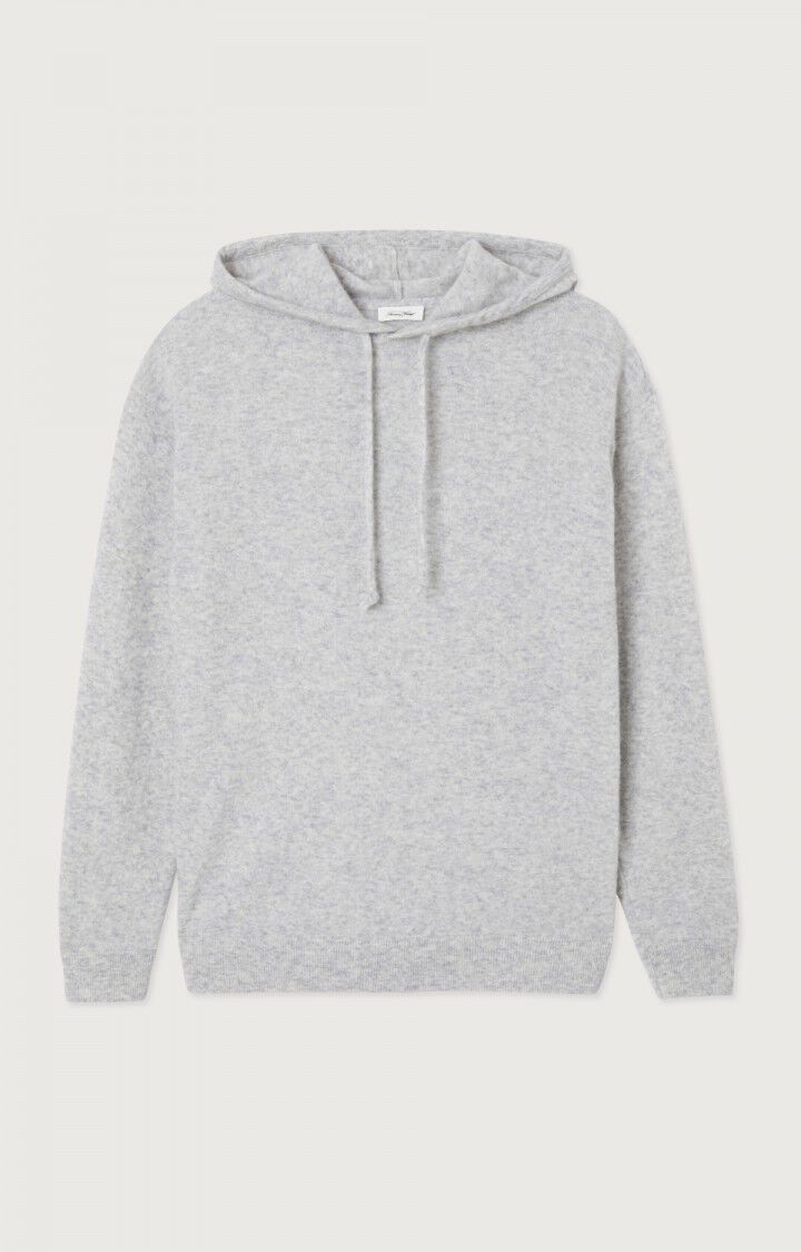 American Vintage Pull Homme Raxow - GRIS CHINE 57 Manches Longues Gris - E25