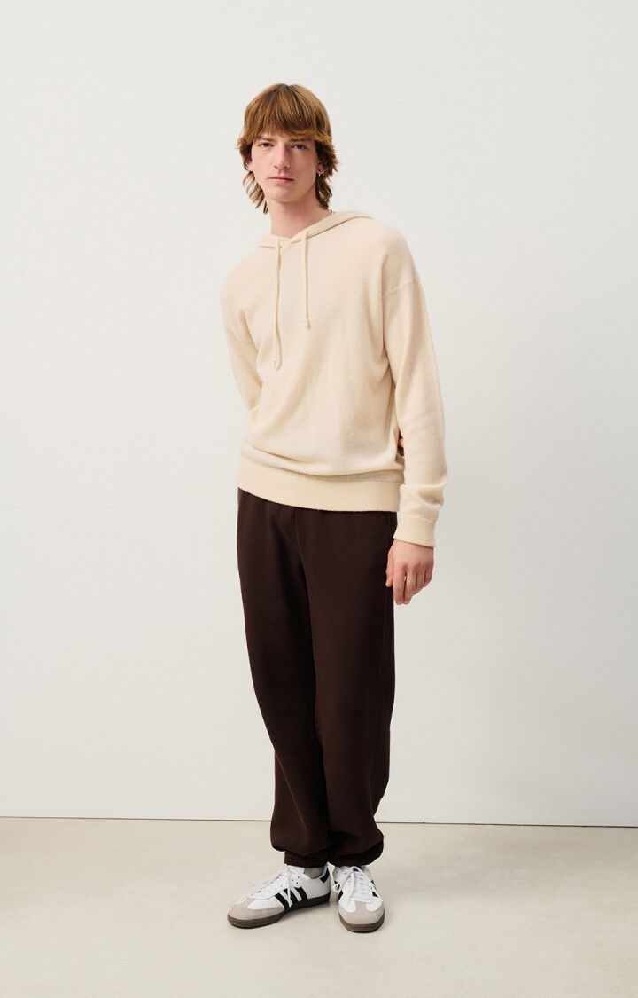 American Vintage Pull Homme Raxow - NATUREL 57 Manches Longues Beige - E25