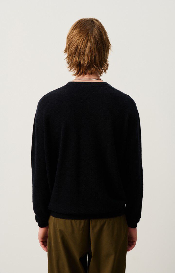 American Vintage Pull Homme Raxow - NOIR 60 Manches Longues Noir - E25