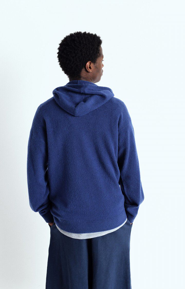 American Vintage Pull Homme Raxow - NUIT 57 Manches Longues Bleu - E25