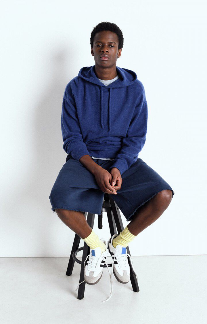 American Vintage Pull Homme Raxow - NUIT 57 Manches Longues Bleu - E25