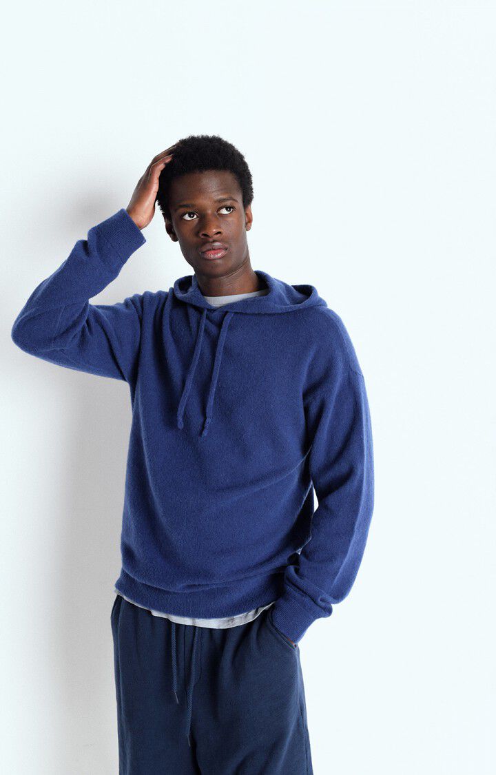 american vintage Pull homme Raxow - NUIT 57 Manches longues Bleu - E25