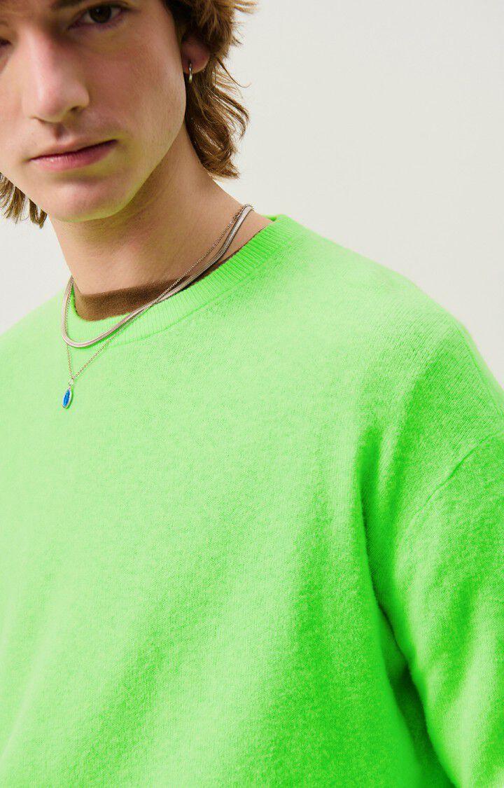 American Vintage Pull Homme Raxow - POMME FLUO 60 Manches Longues Vert - H24